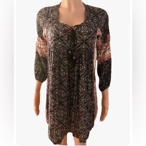 Cottagecore Paisley Print Tunic Top Micro Mini Xs American Eagle Outfitters Nwts